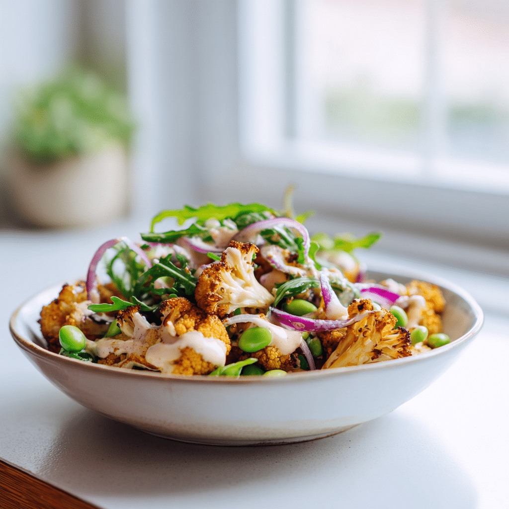 Home - Anti-Inflammatory Recipes 9 Miso Edamame Salad served in a white bowl on clean countertop