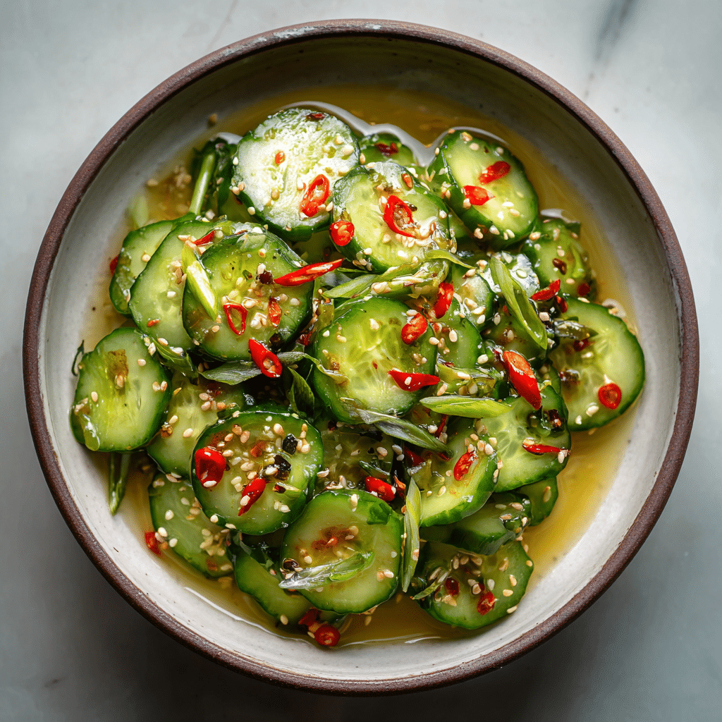 Home - Anti-Inflammatory Recipes 5 Cucumber salad rice wine vinegar served in ceramic bowl